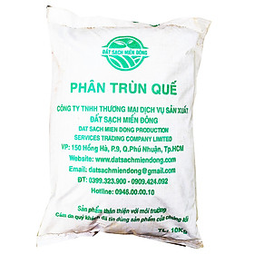 Phân trùn quế truyền thống, phân trùn quế nguyên chất 10kg- earthworm manure - vermicompost