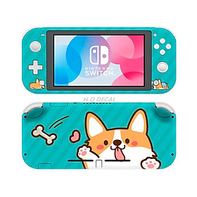 Mua Skin decal dán Nintendo Switch Lite mẫu Corgi Hello nền xanh (dễ dán  đã cắt sẵn)
