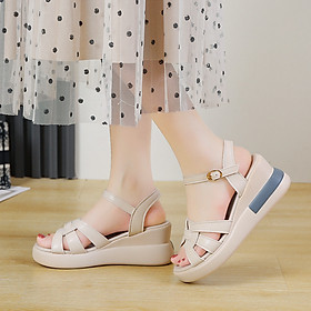 [HÀNG XỊN] Giày sandal nữ bánh mì 5 phân 3 quai ngang cao cấp, đường phồ, teen, năng động S097