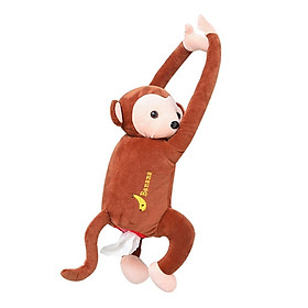 Cute Plush Monkey Tissue  Tissue Box Animal Cartoon for Car Gift Decor