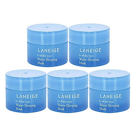 Bộ 5 hũ Laneige Water Sleeping Mask 15ml + Tặng 1 Innisfree Green Tea Mask Sheet
