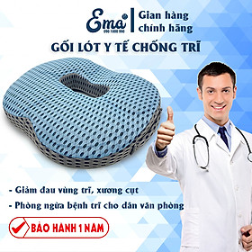 Gối ngồi lót mông y tế chống trĩ, đau xương cụt, ê mỏi mông cho dân văn phòng, lái xe, thu ngân, sinh viên...Hàng nhập khẩu - Xanh lưới