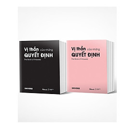 Combo Bộ 2 Cuốn Vị Thần Của Những Quyết Định (Bìa Hồng + Bìa Đen) - AZ