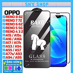 Mua Cường lực Baiko dành cho Oppo A17 A17K A16 A16K A15 A15s A54 A55 A57 A77s A76 A95 A96 A94 F11 A9 Reno 8 pro 8z 7 7z 6 6z 5 4 3 2f