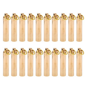 20x Waterproof Brass Capsule Holder Bottle Outdoor Survival Case Box Containers