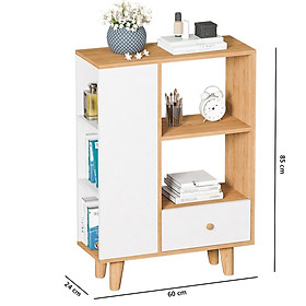 Mua Tủ sách  kệ sách tủ để đồ nhiều ngăn kết hợp ngăn kéo hiện đại tiện lợi - gp124