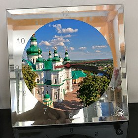 Mua Đồng hồ thủy tinh vuông 20x20 in hình Cathedral - nhà thờ chính tòa (41) . Đồng hồ thủy tinh để bàn trang trí đẹp chủ đề tôn giáo