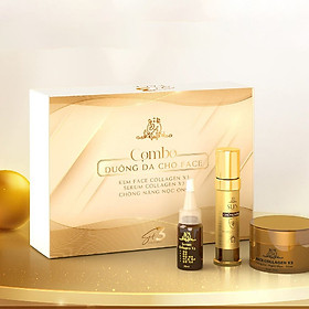 Combo Dưỡng Da Mặt Collagen X3 Mỹ Phẩm Đông Anh Chính Hãng