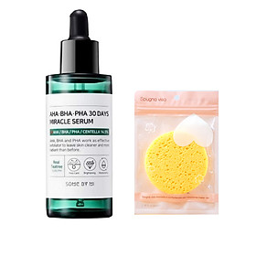Tinh chất Giảm mụn Some By Mi AHA- BHA- PHA 30 Days Miracle Serum 50ml tặng miếng rửa mặt