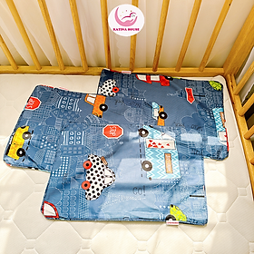 Vỏ áo gối trẻ em Katina House, 30x45cm, cotton satin hàn quốc mềm mát, thấm hút tốt