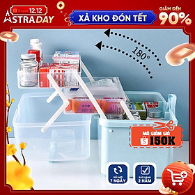 Mua  SIZE LỚN  Hộp Đựng Thuốc Y Tế Cứu Thương Nhiều Tầng Tiện Dụng Cho Gia Đình
