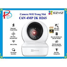 Camera Wifi Trong Nhà EZVIZ C6N 4MP 2K Quay Quét 355 độ - Đàm thoại 2 chiều - Hàng Chính Hãng