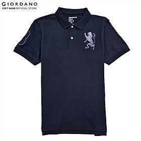 Áo Thun Có Cổ Nam Sư Tử 3D Lion Polo Giordano 01011222