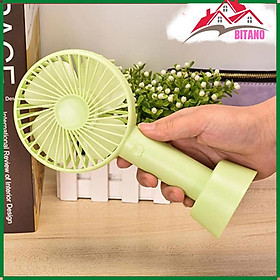 Mua Quạt Cầm Tay 4 Cánh BITANO Có Đế Để Bàn (Màu Ngẫu Nhiên)