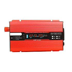 Voltage Converter 1500W 3000W 12V 240V Inverter USB Power Inverter with 1 Socket and LCD Display