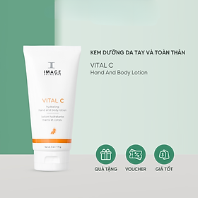 Hình ảnh Kem dưỡng toàn thân sáng da và dưỡng ẩm tối ưu IMAGE SKINCARE Vital C Hydrating Hand And Body Lotion 170g