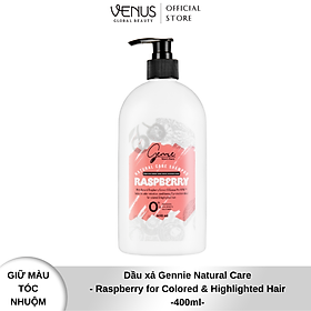 Dầu gội Gennie Natural Care chiết xuất Raspberry dành cho tóc nhuộm và tóc highlight 400ml