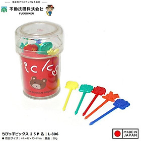 Mua Hộp 25 tăm xiên trái cây hình gấu Chibikko Pick - Hàng Nội Địa Nhật Bản