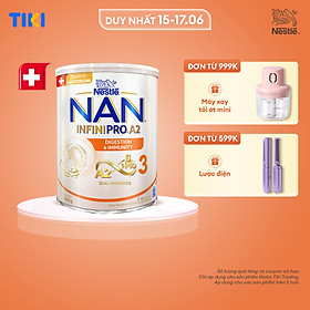 Sữa bột NAN INFINIPRO A2 3 với công thức đầu tiên chứa đạm A2, 6HMO & Lợi khuẩn kép nhập khẩu Thụy Sĩ - Hộp 800g (2 - 6 tuổi)
