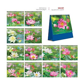 Lịch Để Bàn Năm 2024 Chữ A 19x22