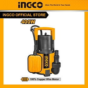 Mua Máy bơm chìm nước sạch lõi dây đồng INGCO SPC4001 0.5HP 400W cáp dài 9m