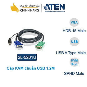 Mua Cáp kết nối KVM Aten 2L-5201U Chuẩn USB/ 1.2 mét - Hàng chính hãng