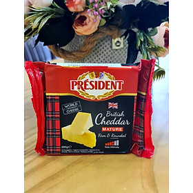 PHÔ MAI PRESIDENT - MATURE WHITE CHEDDAR 200G