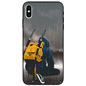 Ốp lưng in cho Iphone Xs Max Mẫu Dưới Mưa