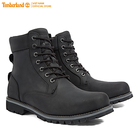 [Original] Timberland Giày Cổ Cao Nam Rugged Waterproof II 6 Inch Boot Black Full Grain TB0A2KTV04