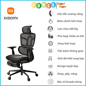 Mua Ghế Xoay Công Thái Học Cao Cấp XIAOMI HBADA HDNY186BM Lưng Kép Đệm 4D  Điều Chỉnh Xương Sống  Phù Hợp Nhiều Tư Thế Ngồi  Bác Sĩ Khuyên Dùng - Hàng Chính Hãng