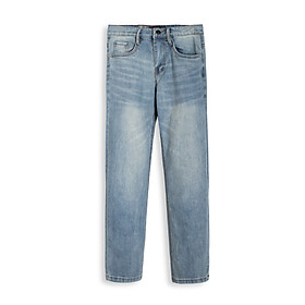 Quần jean nam co giãn cao cấp trơn Lados-4068 Form slimfit chuẩn, thoải mái, không xù lông, ra màu - Xanh nhạt - 30