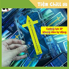 Mua Cường Lực Cho Iphone Có Khung Tự Dán Nano Full Màn Kingkog Baiko Màng Bảo Vệ Loa Điện Thoại Chống Bụi