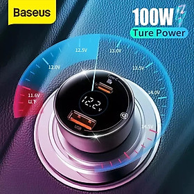Mua Tẩu sạc công suất cao 100W Superme Digital Display PPS Dual Quick Charger Car Charger - hàng chính hãng