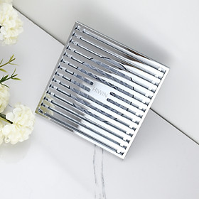 Mua Ga thoát sàn ngăn mùi đồng mạ crom sáng bóng chống ăn mòn tốt Hiwin FD-4852H bề mặt 120x120