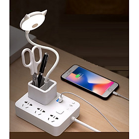 Mua Đèn Học Để Bàn (Có Hộp Đựng Bút và Ổ Cắm Đa Năng)