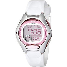 Casio Women's LW200-7AV Digital Watch with White Resin Strap