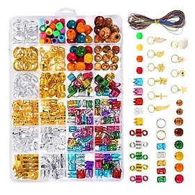 Hair Braid Cuff Beads Clips Jewelry Pendants Hair Braid Set Hair Decor Accessory