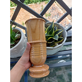 Mua Ống Đựng Nhang gỗ gõ nguyên khối cao  28cm