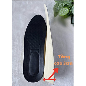Lót Giày Tăng Chiều Cao Nam,Nữ -L01 Tấm Lót Giày Tăng Cao 3Cm Siêu Êm Chân Thoáng Khí Dùng Cho Mọi Loại Giày