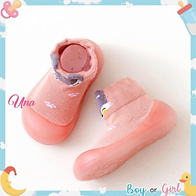 Giày Tập Đi Cho Bé Trai Bé Gái Chống Trượt Đế Mềm Mại U04Pink