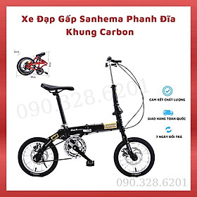 Xe Đạp Thể Thao Gấp Gọn 14 - 16inch Sanhema 2 Phanh Đĩa