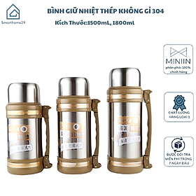 Mua Bình Giữ Nhiệt Thép Không Gỉ 304  Bình Nước Dung Tích Lớn Cho Nam Nữ  Phù Hợp Với Công Trường Và Hoạt Động Ngoài Trời - HÀNG CHÍNH HÃNG MINIIN