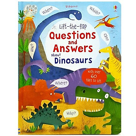 Hình ảnh Sách tương tác tiếng Anh - Usborne Lift-the-flap Questions and Answers about Dinosaurs