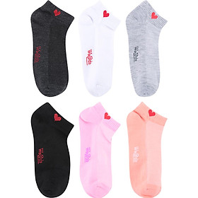 Bộ 6 Đôi Vớ Nữ Trái Tim Woada LK209