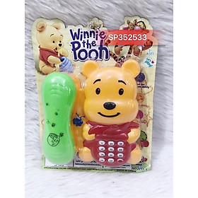 Vỉ điện thoại bàn pin gấu Pooh , 2217-1A - SP352533
