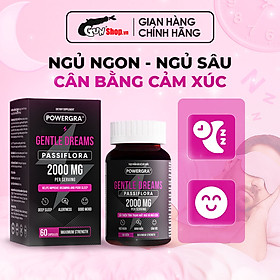 Viên uống cải thiện tình trạng mất ngủ và ngủ kém Powergra Gentle Dreams - Hộp 60 viên