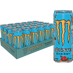 Lốc 24 Lon Nước Tăng Lực Monster Loco Vị Xoài (355ml x 24)
