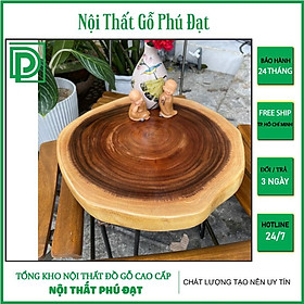 Mua Mặt Bàn Để Uống Trà Uống Cafe Bằng Gỗ Me Tây Hình Tròn 50cm Kèm Chân Avi - Mặt Bàn Tròn Gỗ Me Tây - Nội Thất Gỗ Phú Đạt