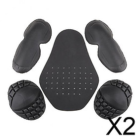 2xMotorcycle Clothing Protective  for Elbow & Back & Shoulder Protector