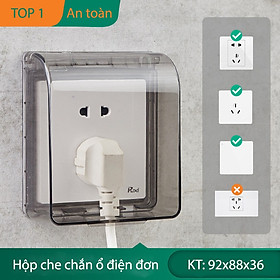 Hộp Chụp Ổ Điện Chống Thấm Nước Bảo Vệ An Toàn Cho Gia Đình